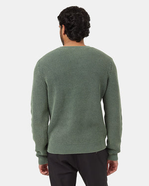Green-Organic-Cotton-Pocketed-Crew-Neck-Sweater