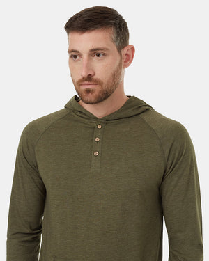 Green-Recycled-Polyester-Buttoned-Henley-Hoodie
