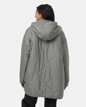 Green-Reversible-Boucle-Hooded-Jacket