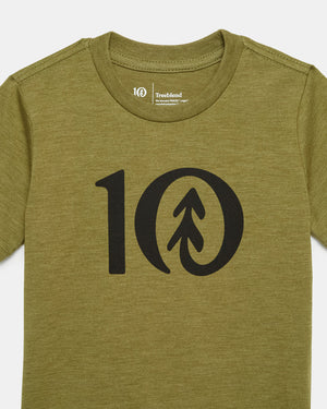 Green Kids Graphic Short Sleeve Tee