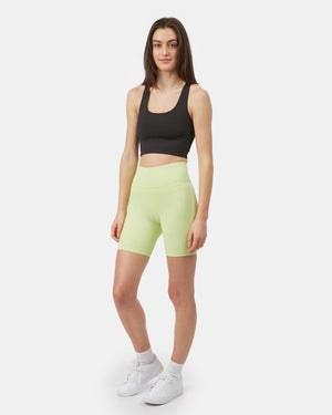 Green Women's High-Rise Biker Shorts