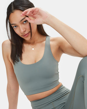 Green Women's Recycled Sports Bra Top