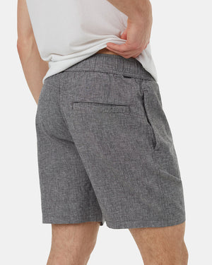 Grey-Mens-Casual-Hemp-Shorts
