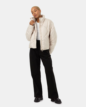 Oamteal-Water-Repellent-Quilted-Mock-Neck-Puffer-Jacket