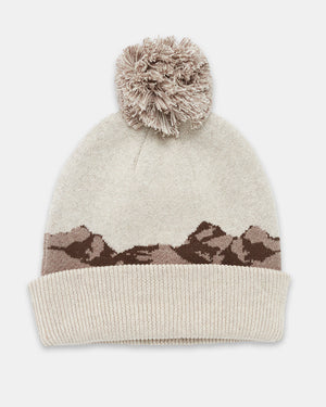 Oatmeal-Brown-Organic-Cotton-Graphic-Pom-Beanie