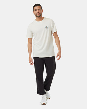 Oatmeal-Crew-Neck-Graphic-Shortsleeve-T-Shirt