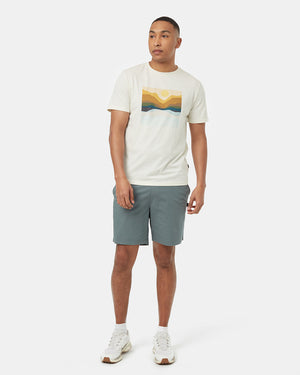 Oatmeal-Crew-Neck-Graphic-Shortsleeve-T-Shirt