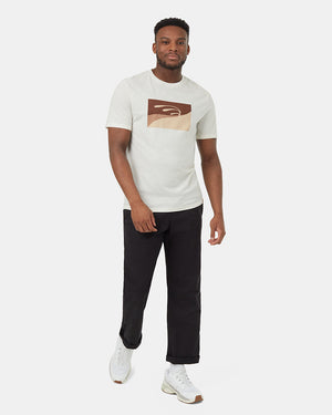 Oatmeal-Luke-Swinson-Crew-Neck-Graphic-Shortsleeve-T-Shirt