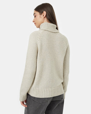 Oatmeal-Womens-Ribbed-Wool-Turtleneck