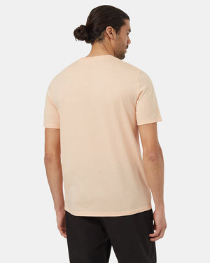 Orange-Recycled-Polyester-Crew-Neck-Tee