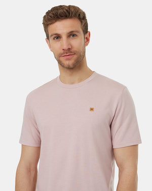 Pink-Recycled-Polyester-Crew-Neck-Tee