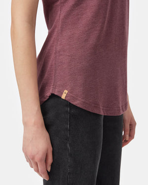 Purple-Recycled-Polyester-Graphic-T-Shirt
