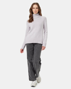 Purple-Womens-Ribbed-Wool-Turtleneck