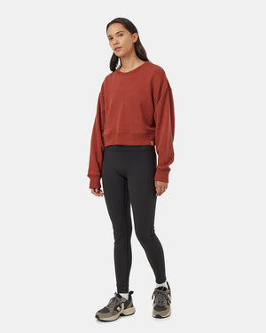 Red-Crew-Neck-Oversized-Cropped-Sweatshirt