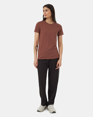 Red-Recycled-Polyester-Crew-Neck-T-Shirt