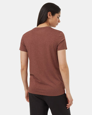 Red-Recycled-Polyester-Crew-Neck-T-Shirt