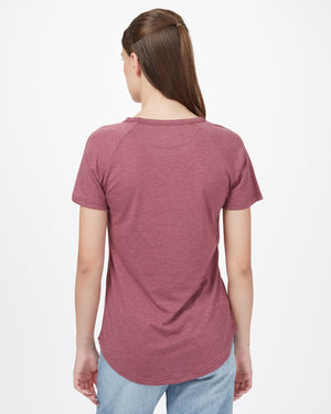 Red-Recycled-Polyester-Graphic-T-Shirt