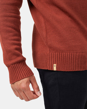 Red Men's Organic Cotton Knit Jumper