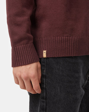 Red Men's Organic Cotton Knit Jumper