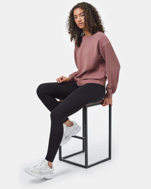 Red Women's Balloon Sleeve Pullover