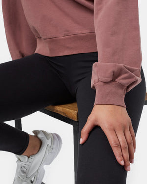 Red Women's Balloon Sleeve Pullover