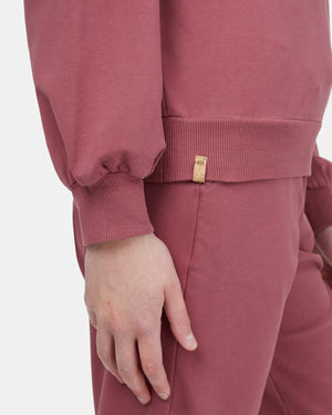 Red Women's Balloon Sleeve Pullover