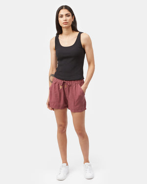 Red Women's Casual Summer Shorts