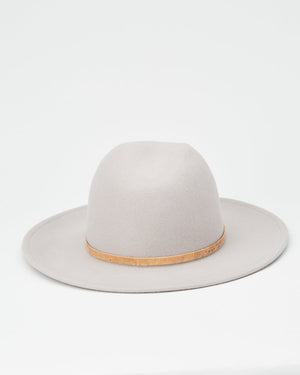 Gray Recycled Wool Fedora