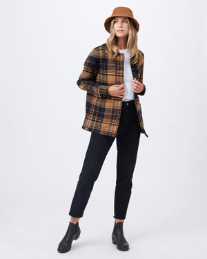 Brown Women's Organic Cotton Shacket