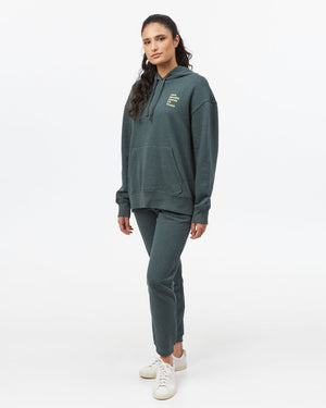 Green Graphic Pullover Hoodie