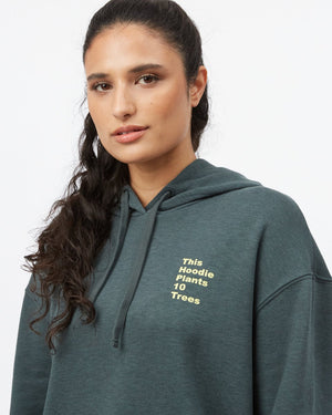 Green Graphic Pullover Hoodie
