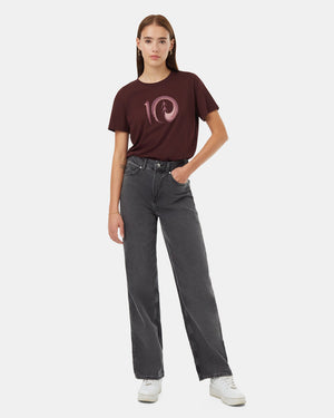 Burgundy-Recycled-Polyester-Graphic-T-Shirt