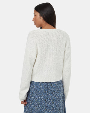 White-Relaxed-Drop-Shoulder-Cardigan-Sweater