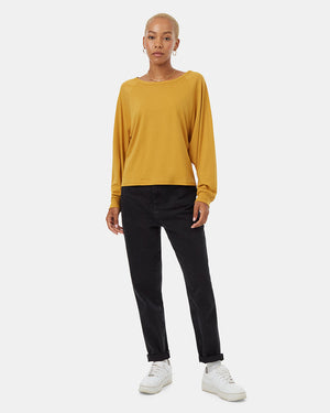 Yellow-Organic-Cotton-Turtleneck-Sweater