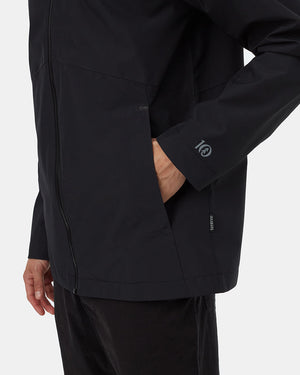 Black-Mens-Waterproof-Rain-Jacket