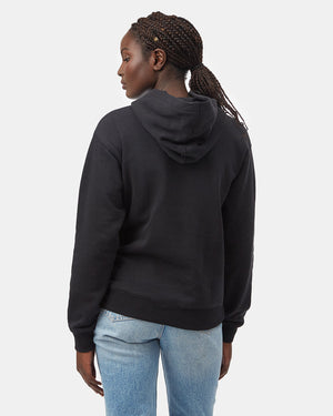 Black Women's Eco-Friendly Graphic Hooded Pullover
