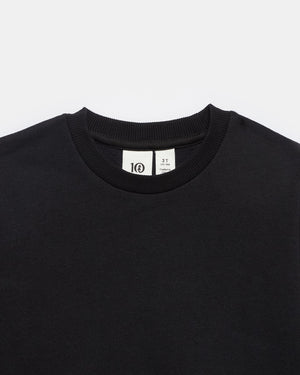 Black Kids Organic Cotton Fleece Sweatshirt