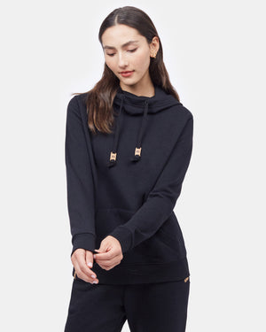 Black Women's Eco-Friendly Pullover Hoodie
