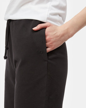 Black Women's High Rise Sweat Shorts