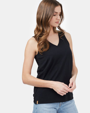 BlackWomen_sRecycledV-NeckTankTop