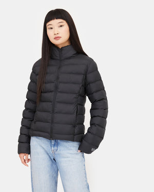 Black Women's Water Resistant Puffer Jacket