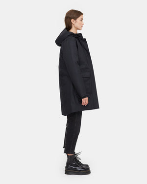 Black Women's Water Resistant Puffer Jacket