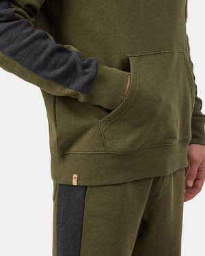Black,Green Men's Organic Cotton Block Stripe Pullover