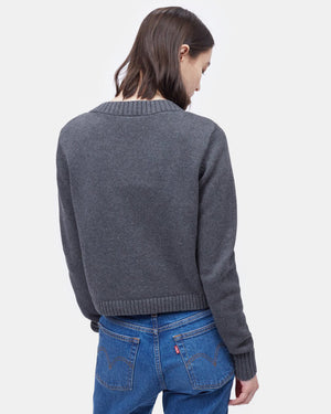 Blue-Women_s-Knit-Button--CardiganSweater