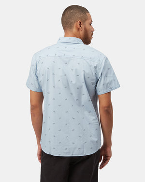 Blue Men's Button Up Shirt