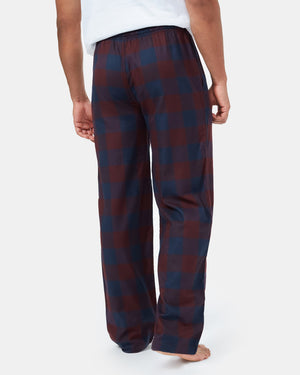 Blue,Red Men's Plaid Pajama Pants
