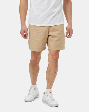 Brown-Mens-Hemp-Mid-Rise-Shorts