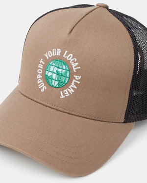 Brown-Mesh-Baseball-Hat
