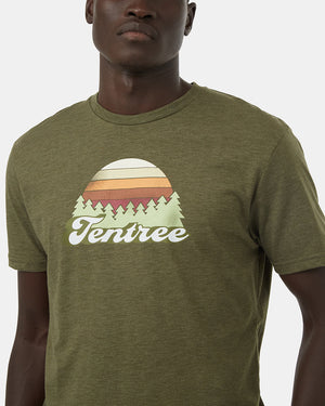 Green Men's Graphic Short Sleeve Tee