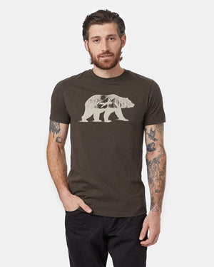 Green Men's Organic Cotton Graphic Tee